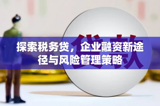 侯马探索税务贷，企业融资新途径与风险管理策略