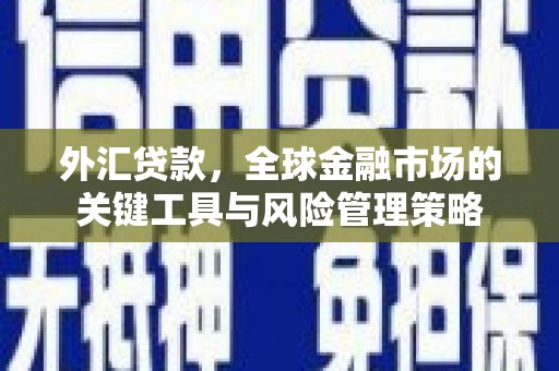 侯马外汇贷款，全球金融市场的关键工具与风险管理策略